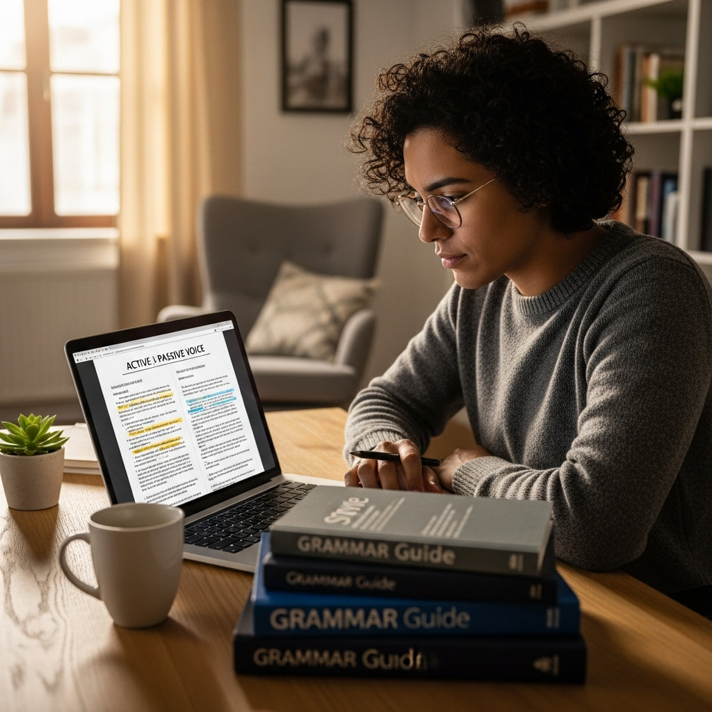Voz ativa e passiva: guia prático completo para usar corretamente na escrita