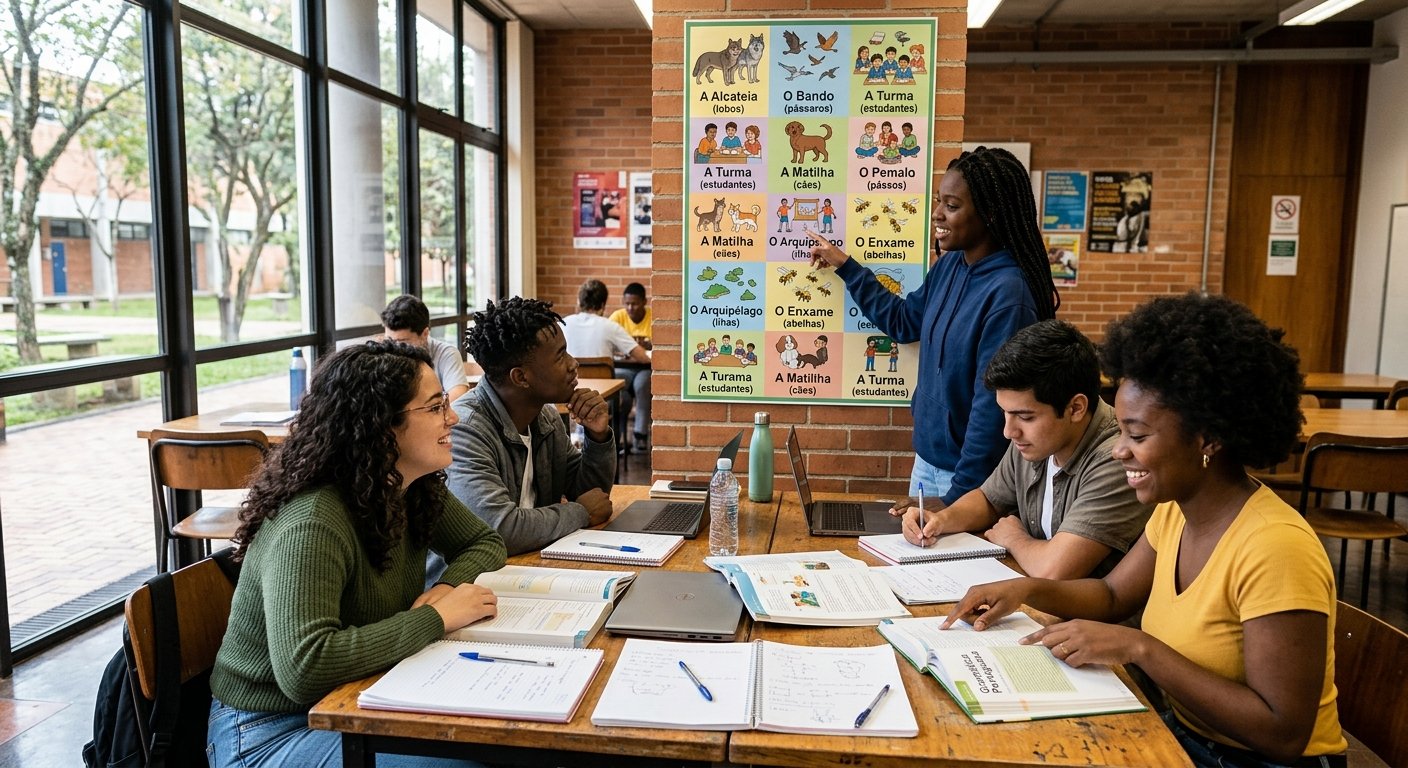 Substantivo coletivo lista: guia completo com exemplos e regras de uso